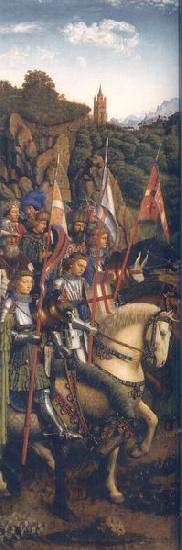Jan Van Eyck The Ghent Altarpiece: Knights of Christ oil painting picture
